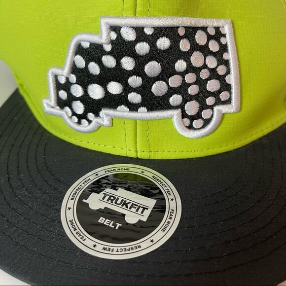 Lime Green and Black Trukfit Hat - Picture 3 of 5